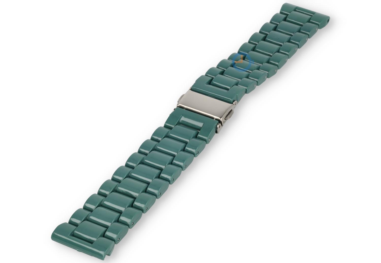 Resin watch strap 22mm - Pine-Green