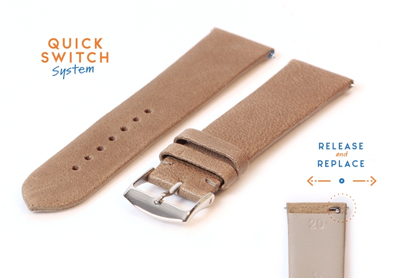Watchstrap 20mm brown leather