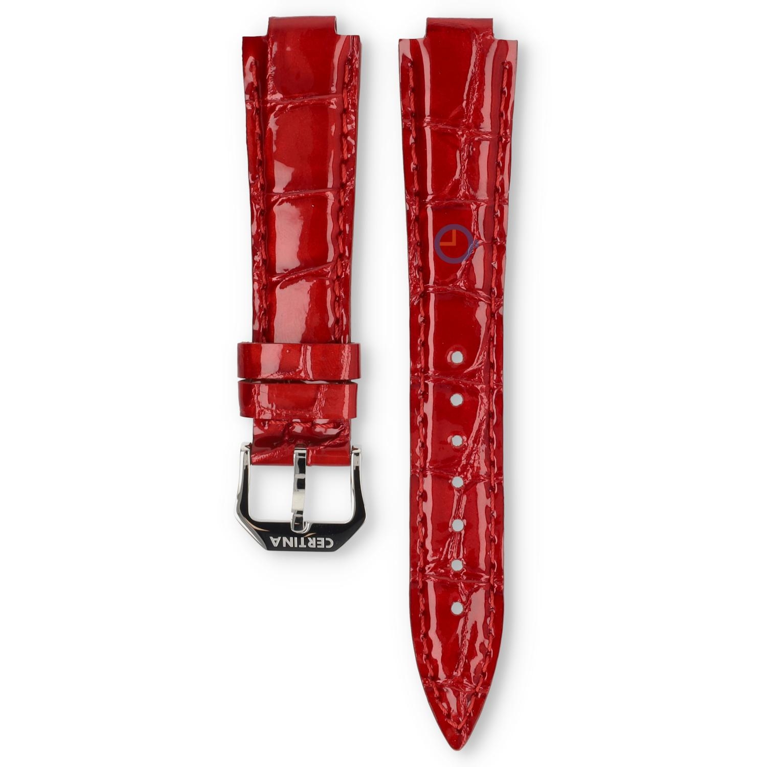 Certina leather strap C0182101642700A 17/14mm red