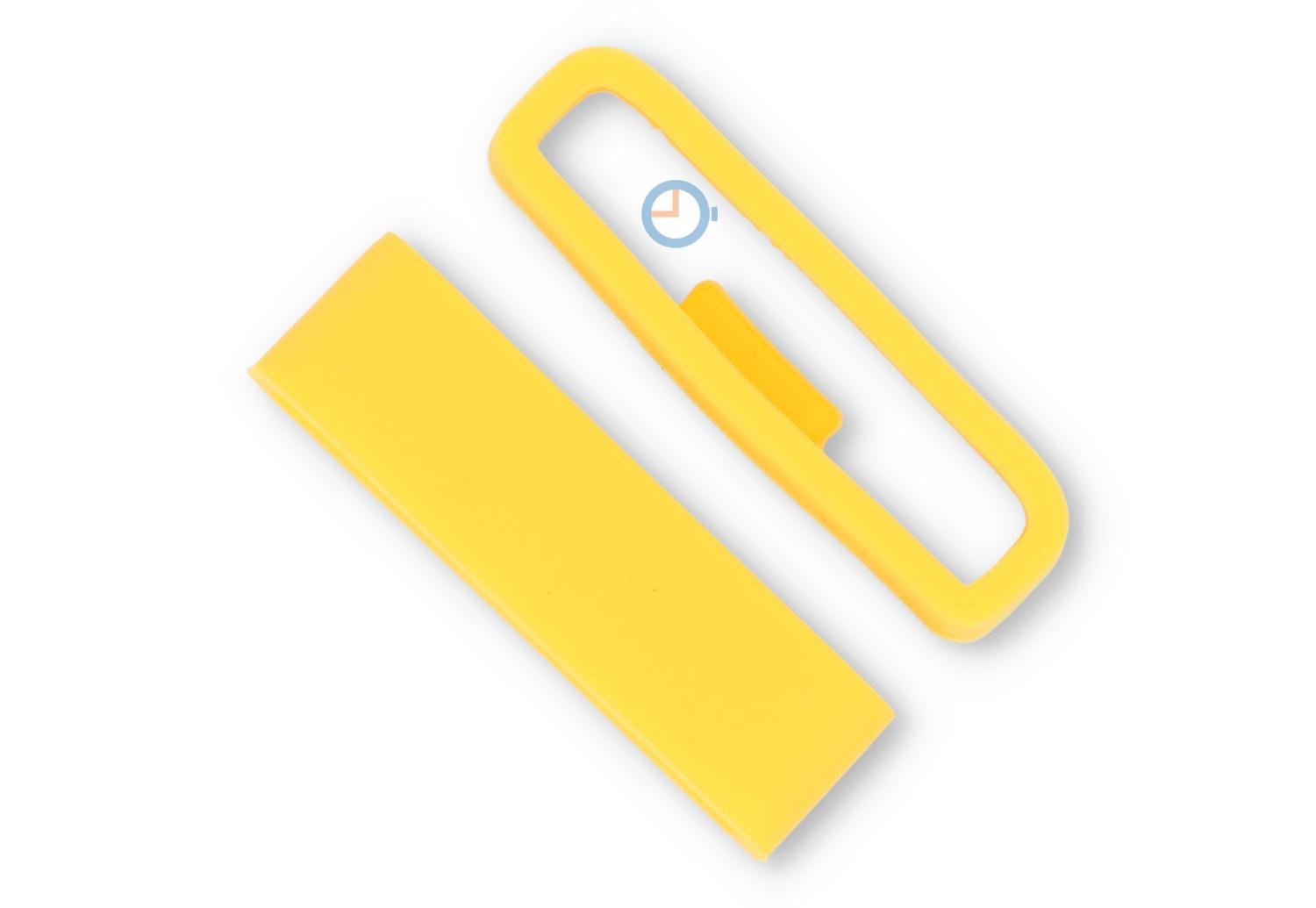 Band keeper 24mm yellow silicone non-slip - 1 piece - 1 piece