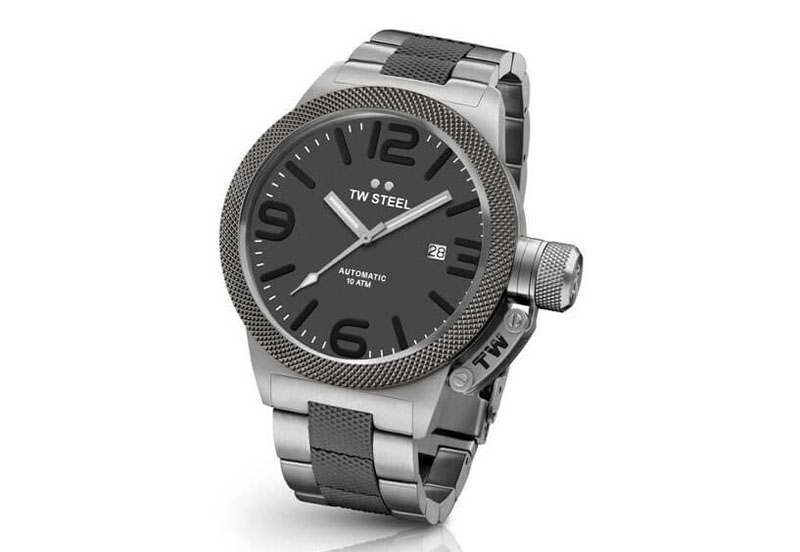 TW Steel Canteen CB205 watch strap black - 22mm