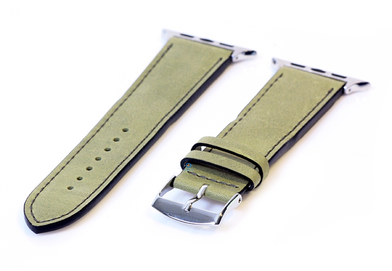 Apple Watch strap calf leather green - 44/45/46/49mm