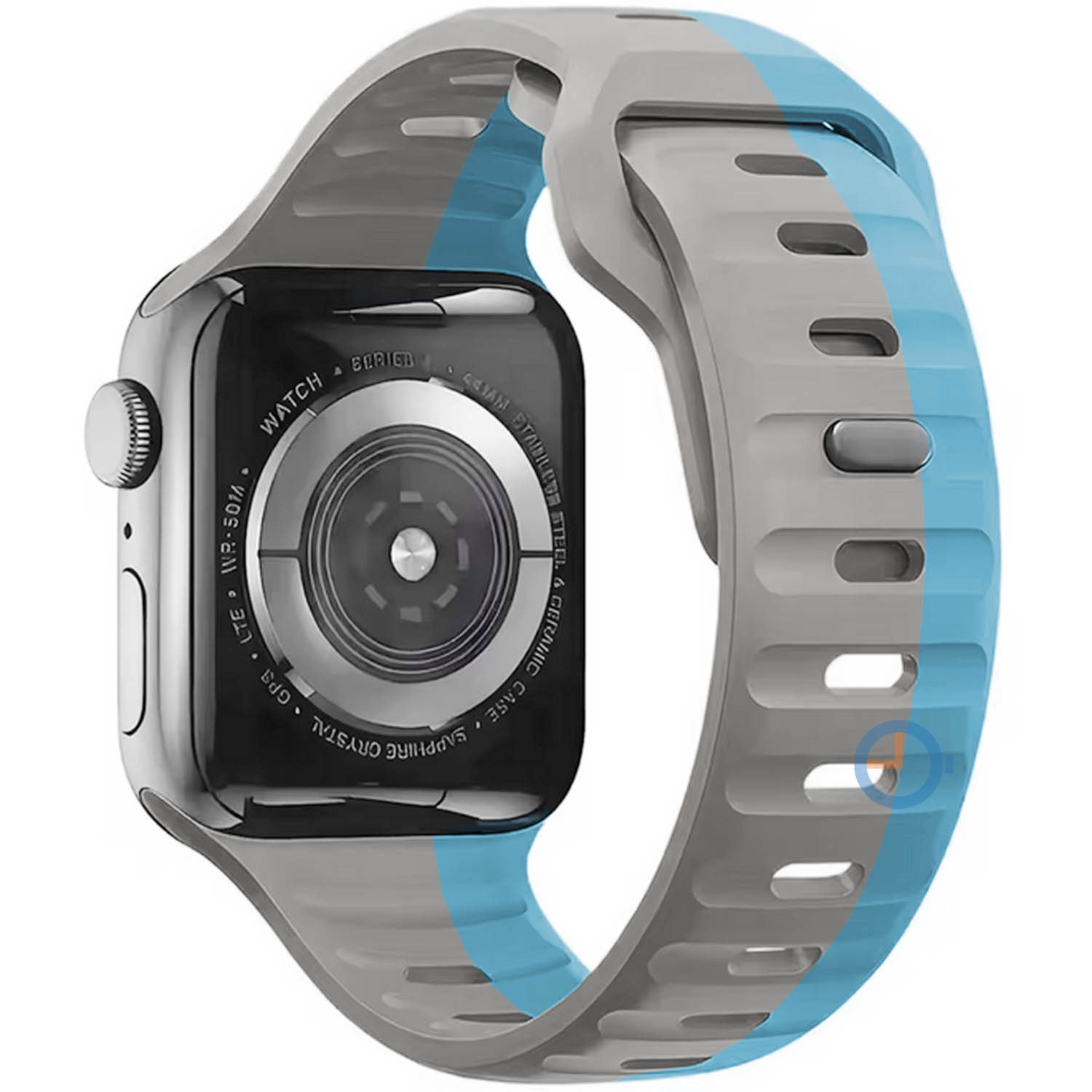 Silicon strap Apple Watch 41mm - grey blue