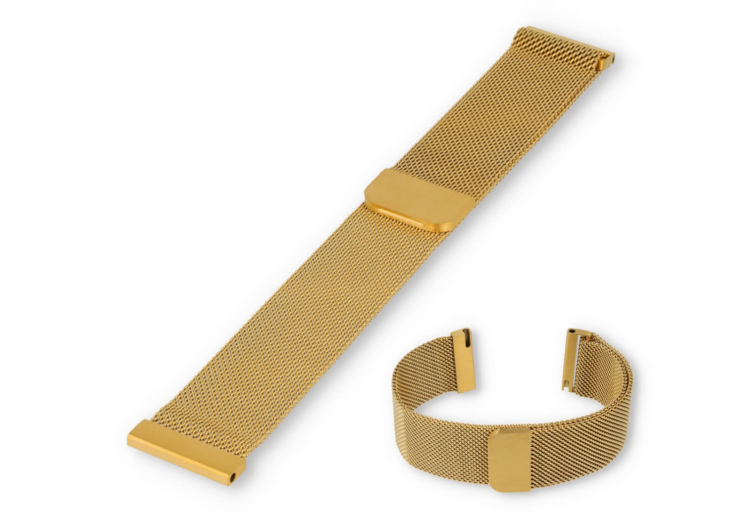 Mesh 20mm watch strap - gold