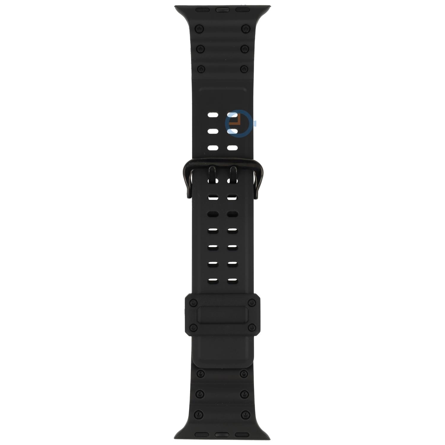 Casio style Apple watch strap - 41mm - Black