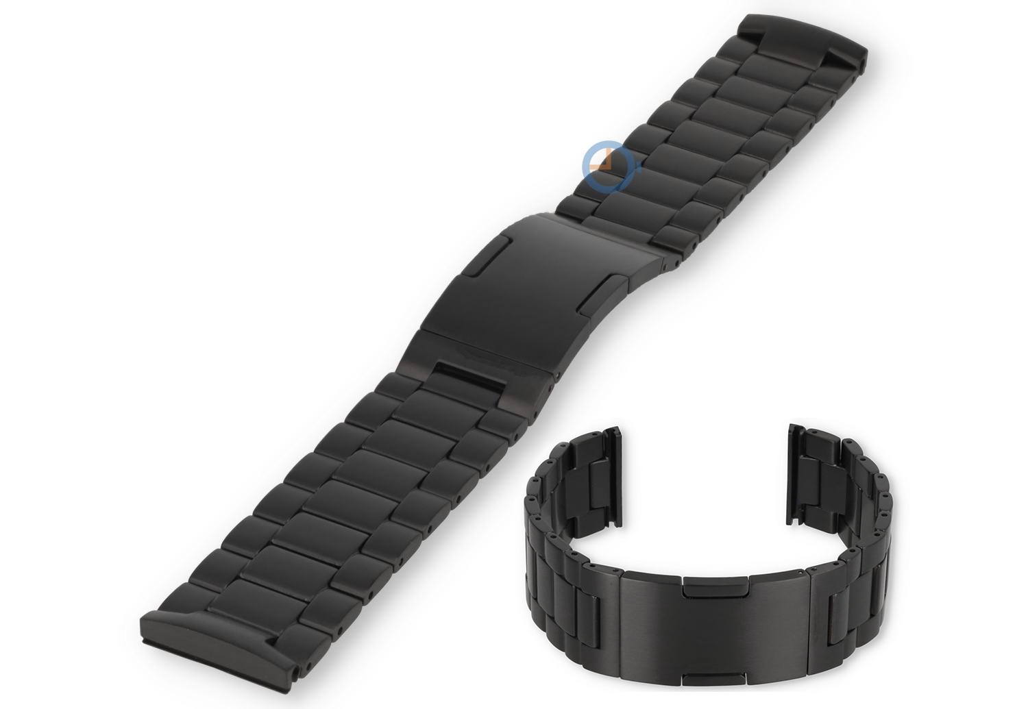 Titanium Samsung Galaxy Watch 4 strap - black