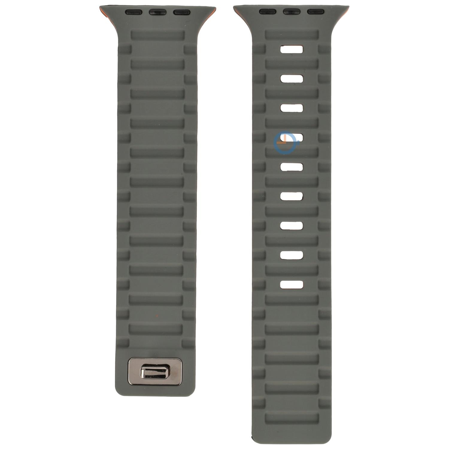 Silicon strap Apple 41mm - Grey Orange