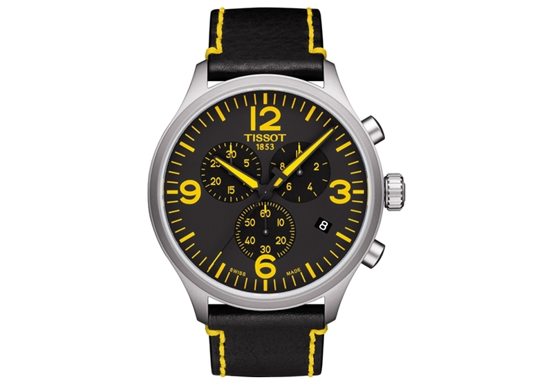 Tissot horlogeband T1166171605701 zwart leer horloge