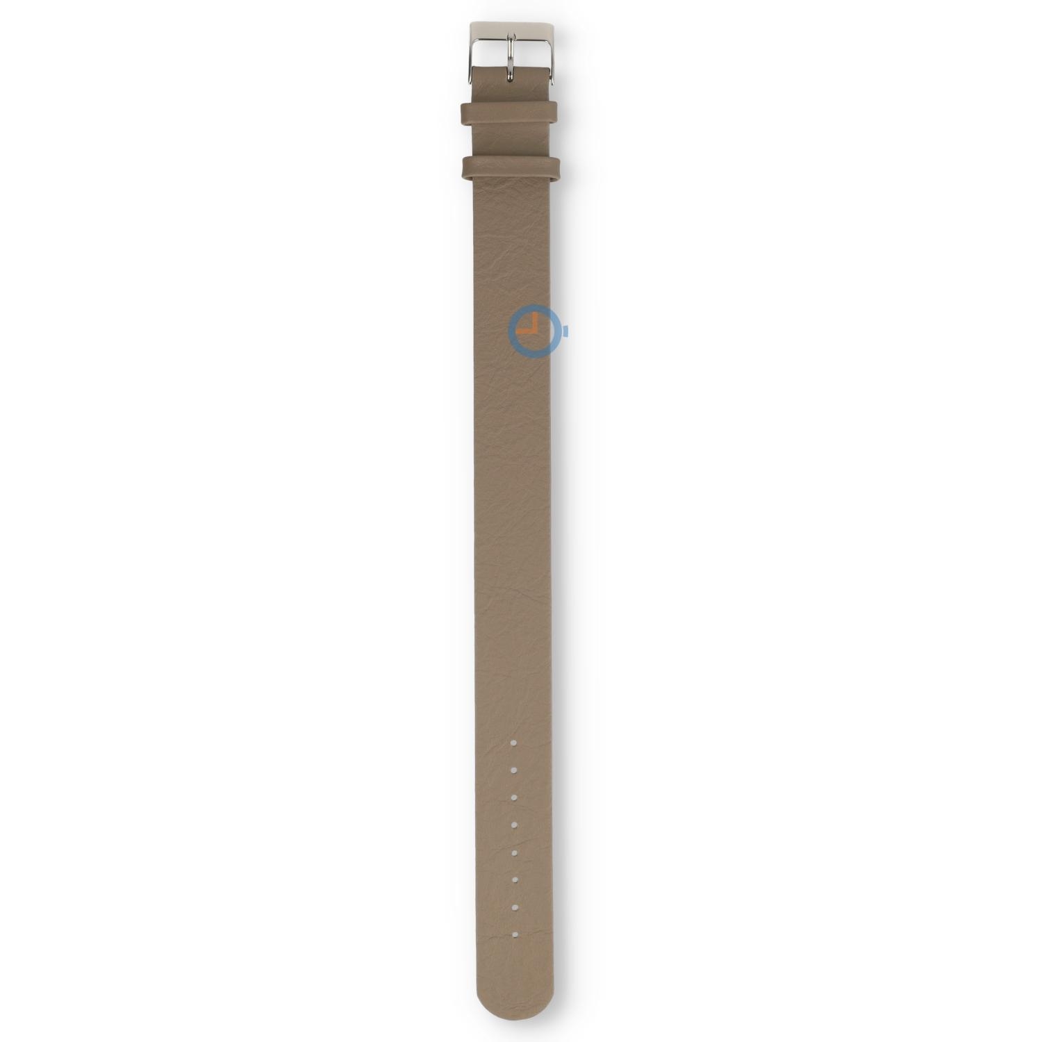 One-piece leather strap - 20mm - taupe