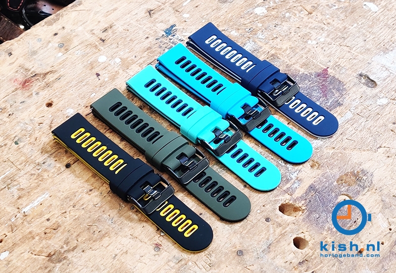 20mm siliconen horlogebanden