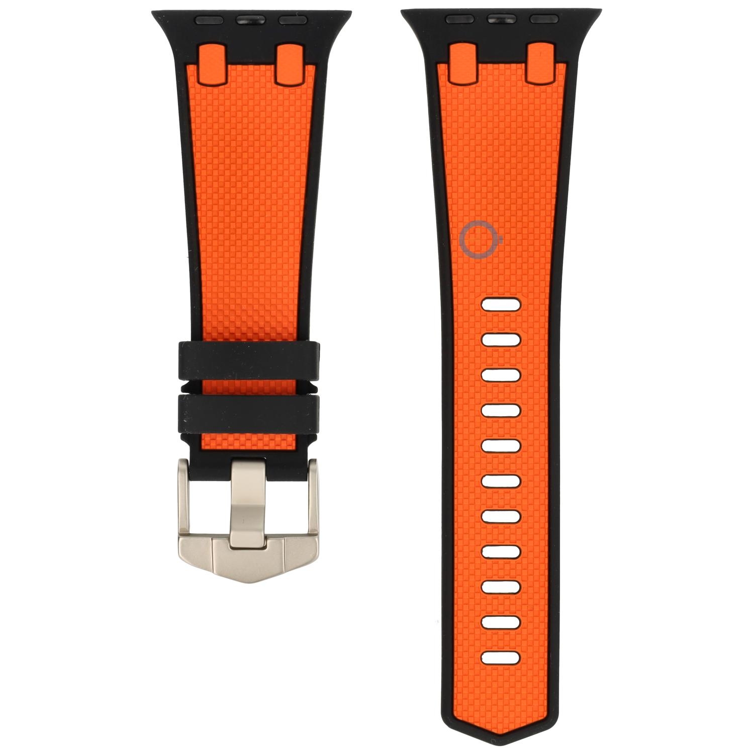 AP Style strap for Apple Watch 41mm - Black Orange