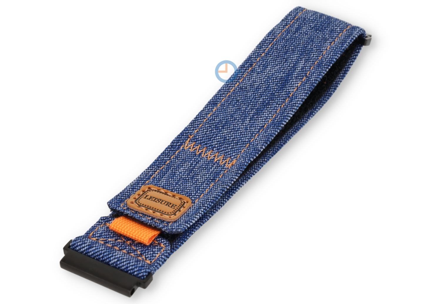 Blue denim-style wrist strap - 22mm - hook-and-loop