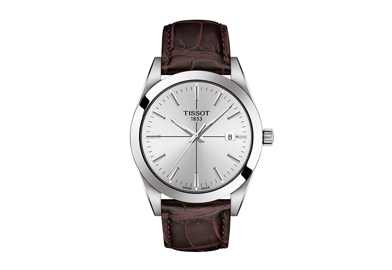 Tissot watch strap T1274101603101 brown leather