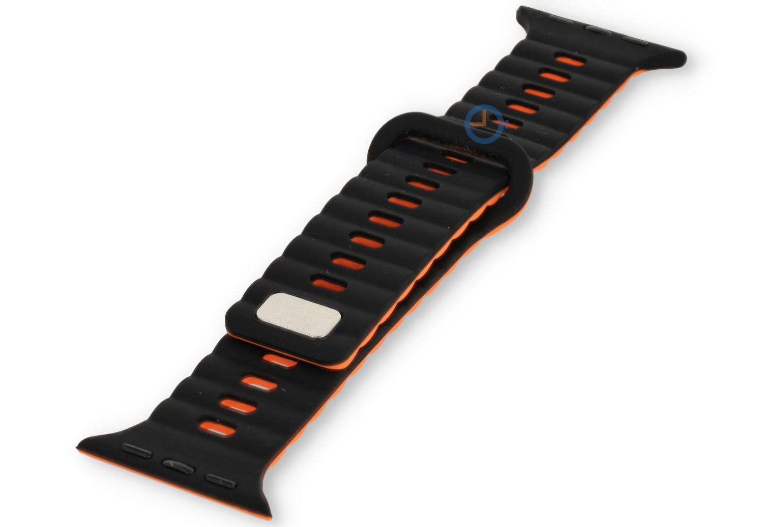 Apple Watch 45mm strap - Black Orange