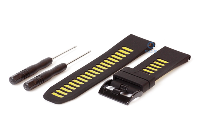 Garmin watchstrap Fenix 5X/6X/7X black-yellow