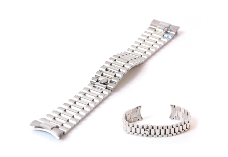 Rolex style watchstrap 20mm stainless steel