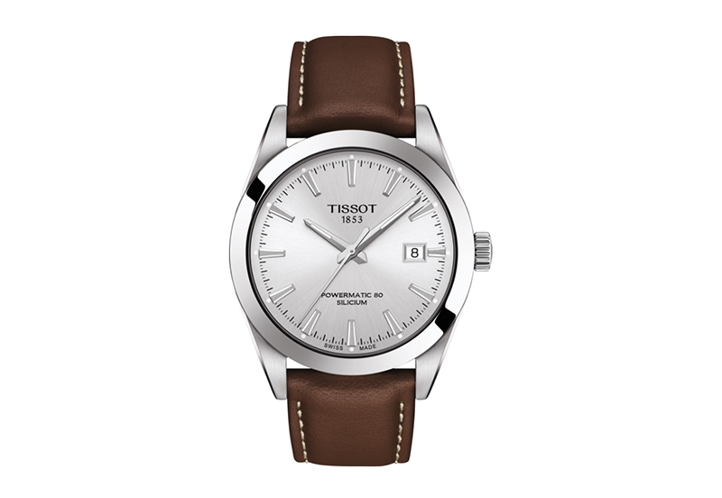 Tissot watch strap T1274071603100 brown leather