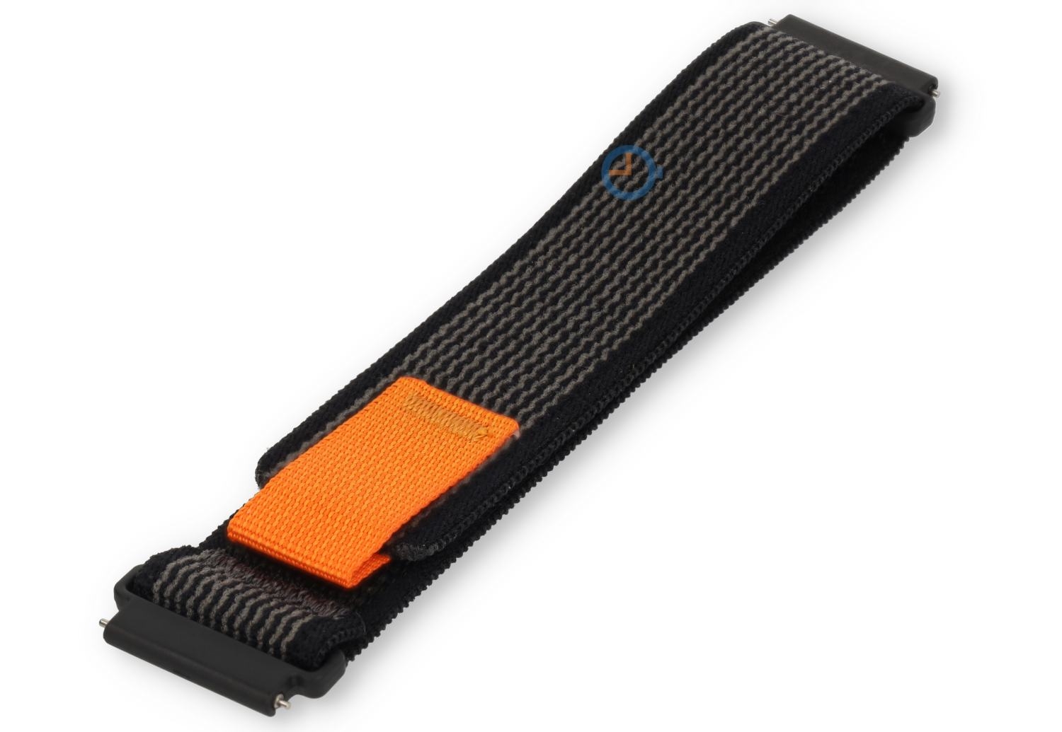 20mm Trail nylon loop watch strap - grey black