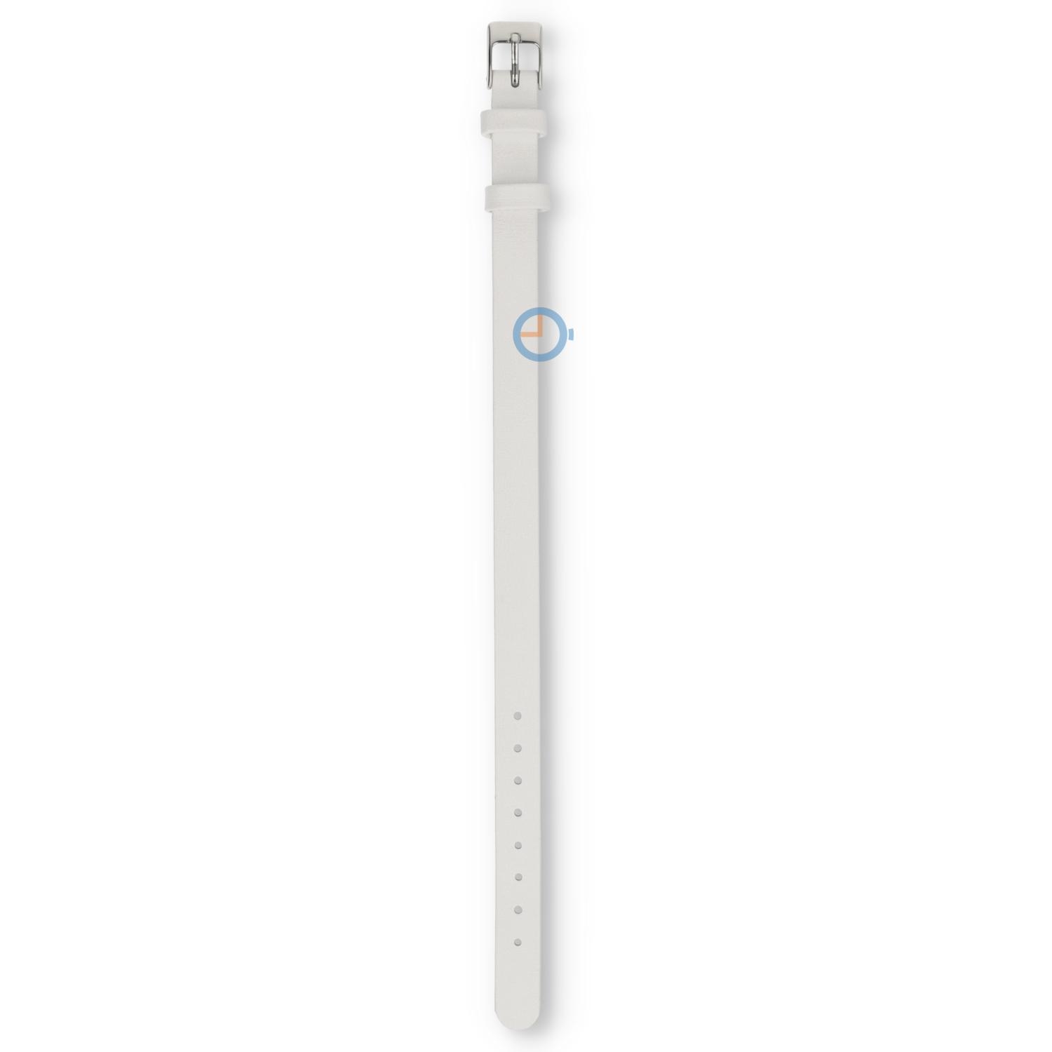 One-piece leather strap - 10mm - white