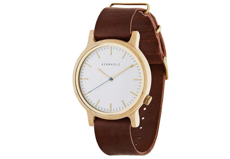 Kerbholz Walter watchstrap Maple Cognac