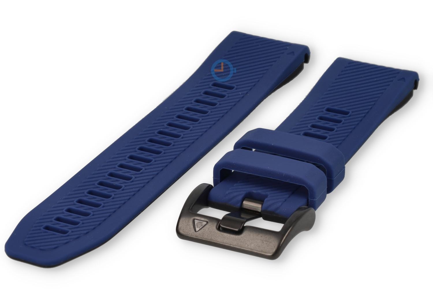 Garmin Fenix 7 soft silicone strap - navy/black - 22mm