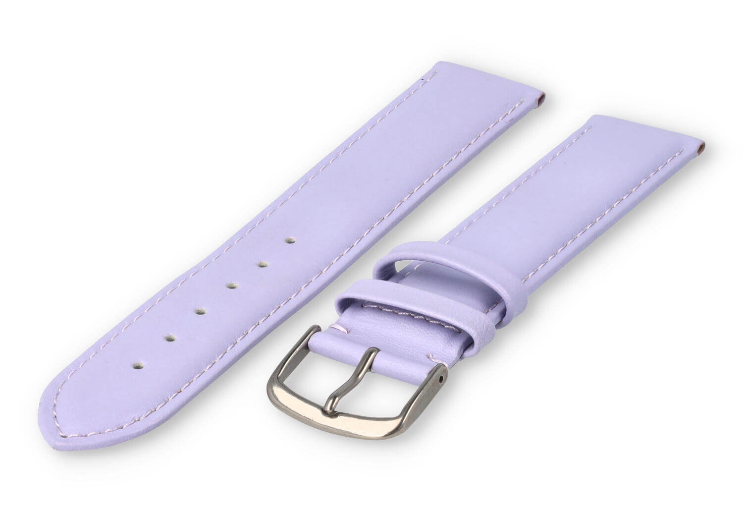 XL watch strap smooth leather - 22mm - light purple
