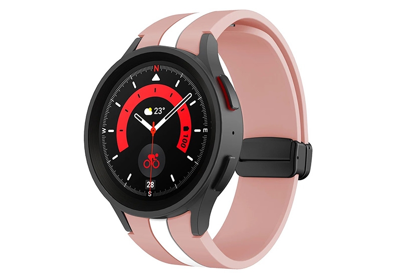 Samsung Galaxy Watch 5 strap - pink/white - magnetic