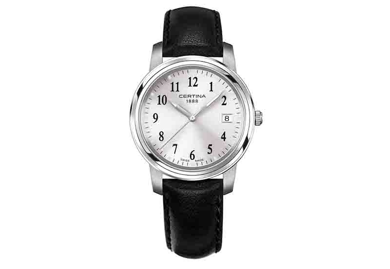 Certina leather strap C0054101603200A 18/16mm black