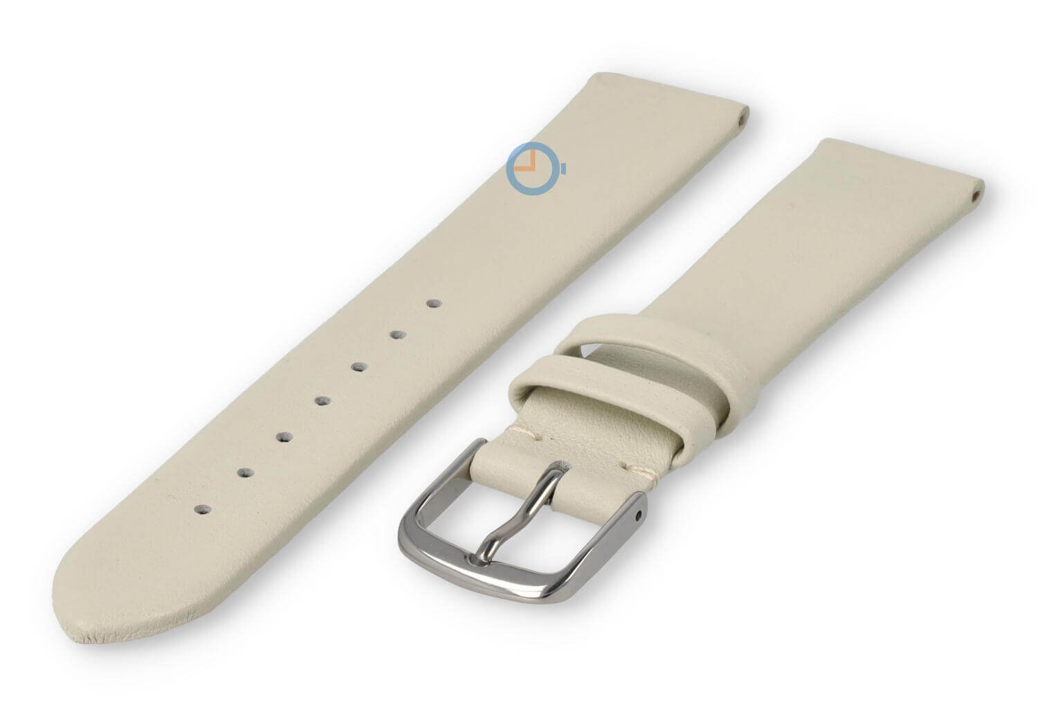 Seamless and smooth strap 16mm - cream-coloured