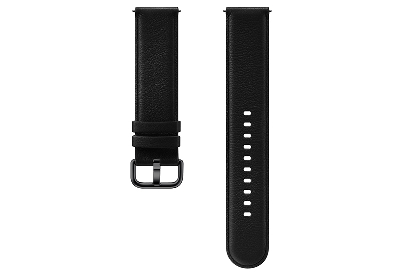 Samsung Galaxy Active2 watchstrap leather black (M/L)