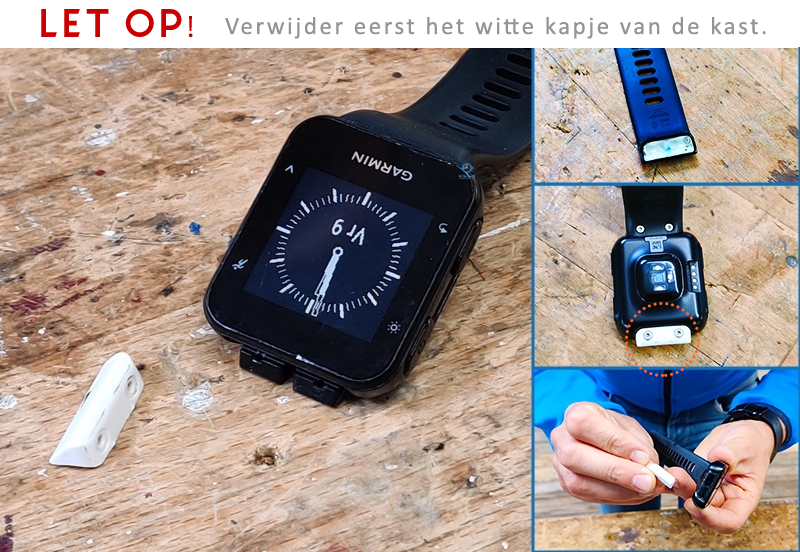 Versteviging horlogebandje verwijderen - Garmin Forerunner 35