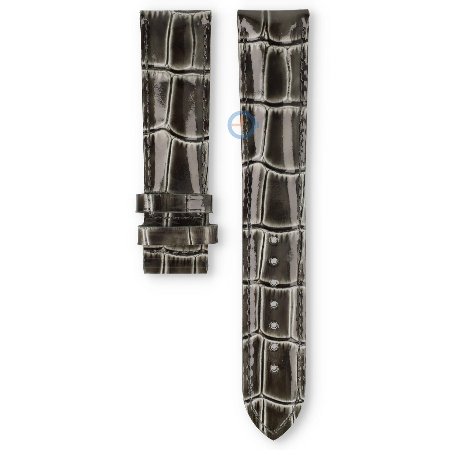 Tissot watch strap T9214274603300 grey leather - excl. closure