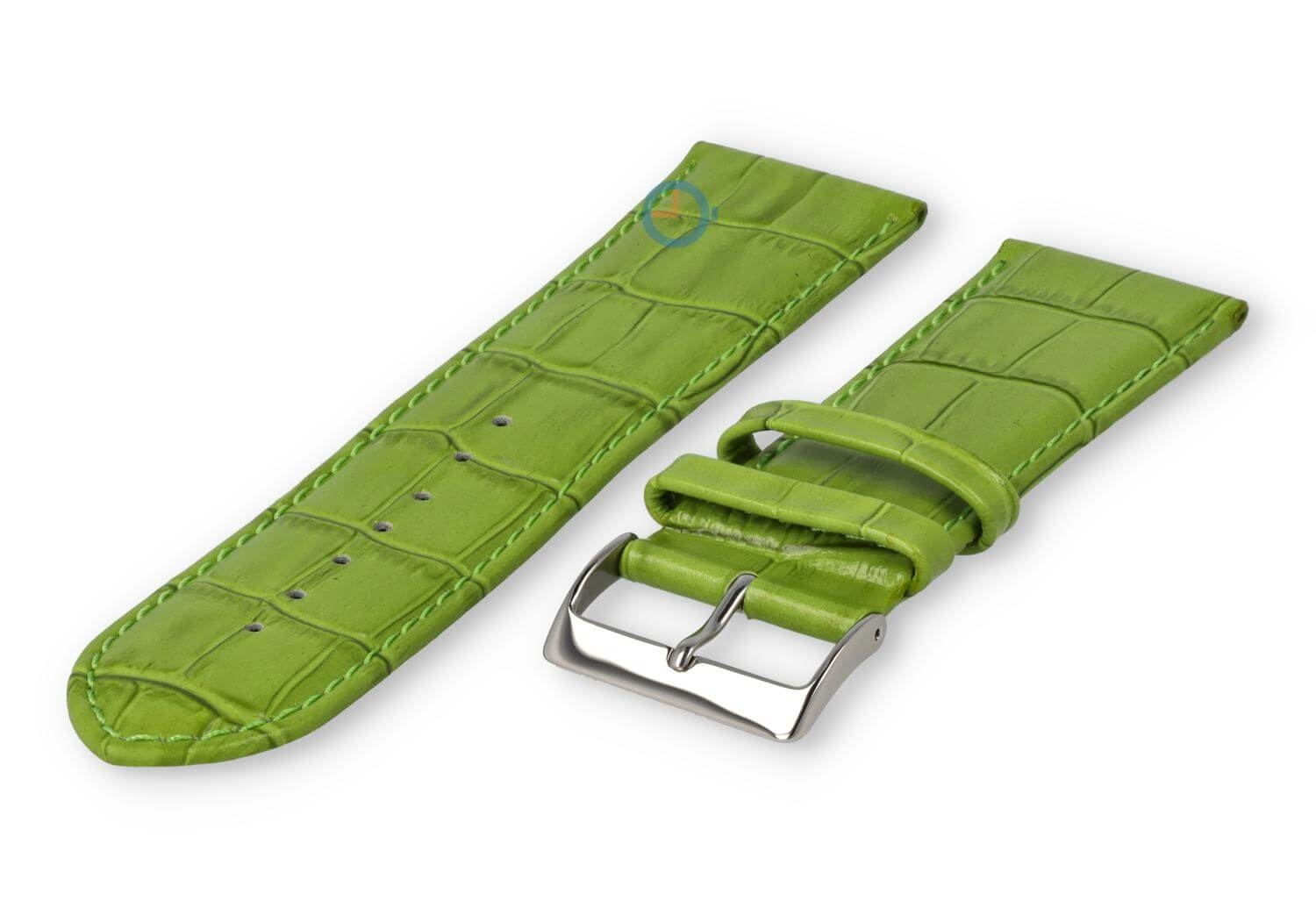 Calfskin watch strap - 26mm - grass green