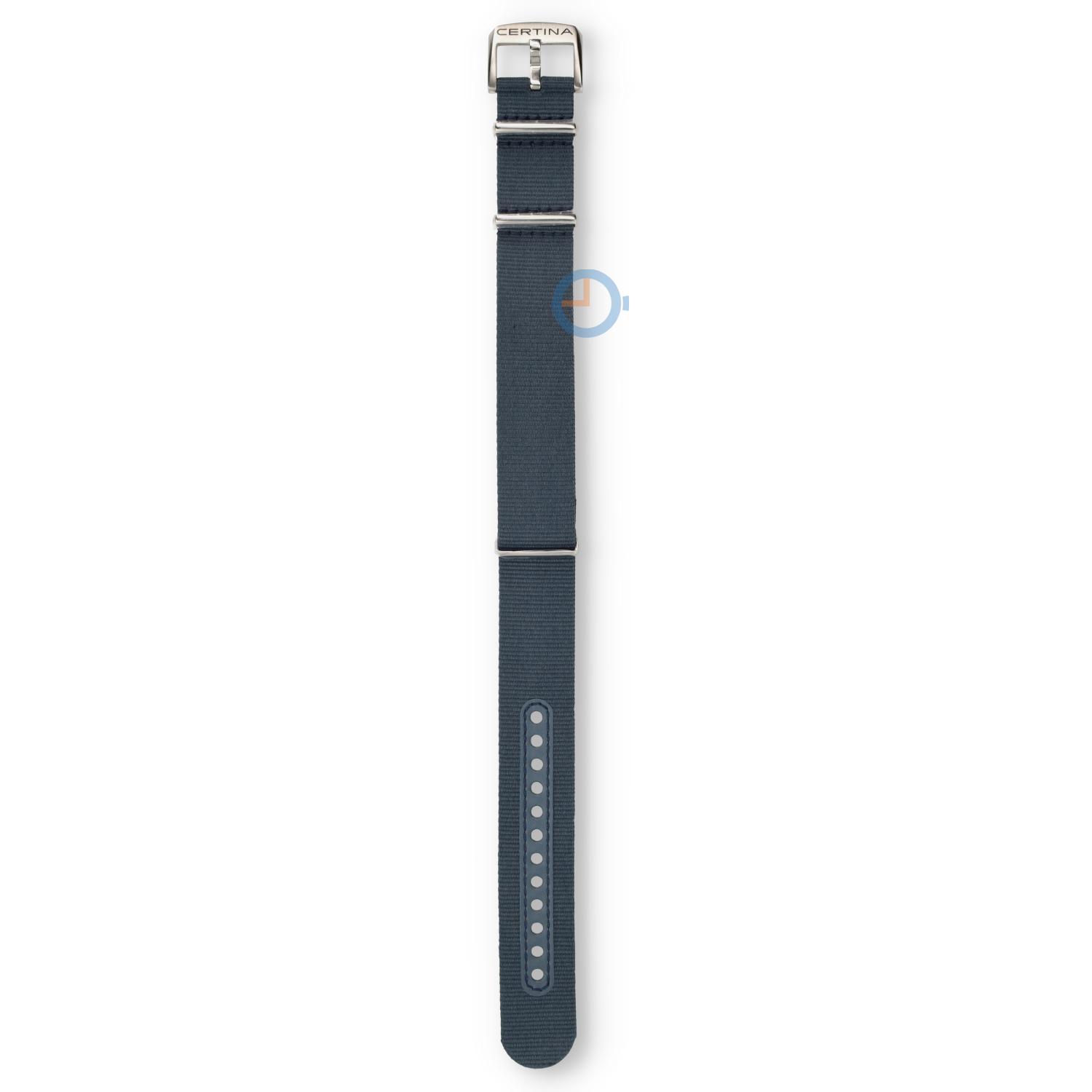 Certina strap C0324291804100A 21/21mm blue nylon