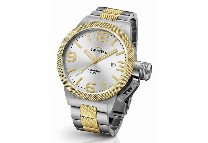 TW Steel Canteen CB35 watch strap silver - 22mm