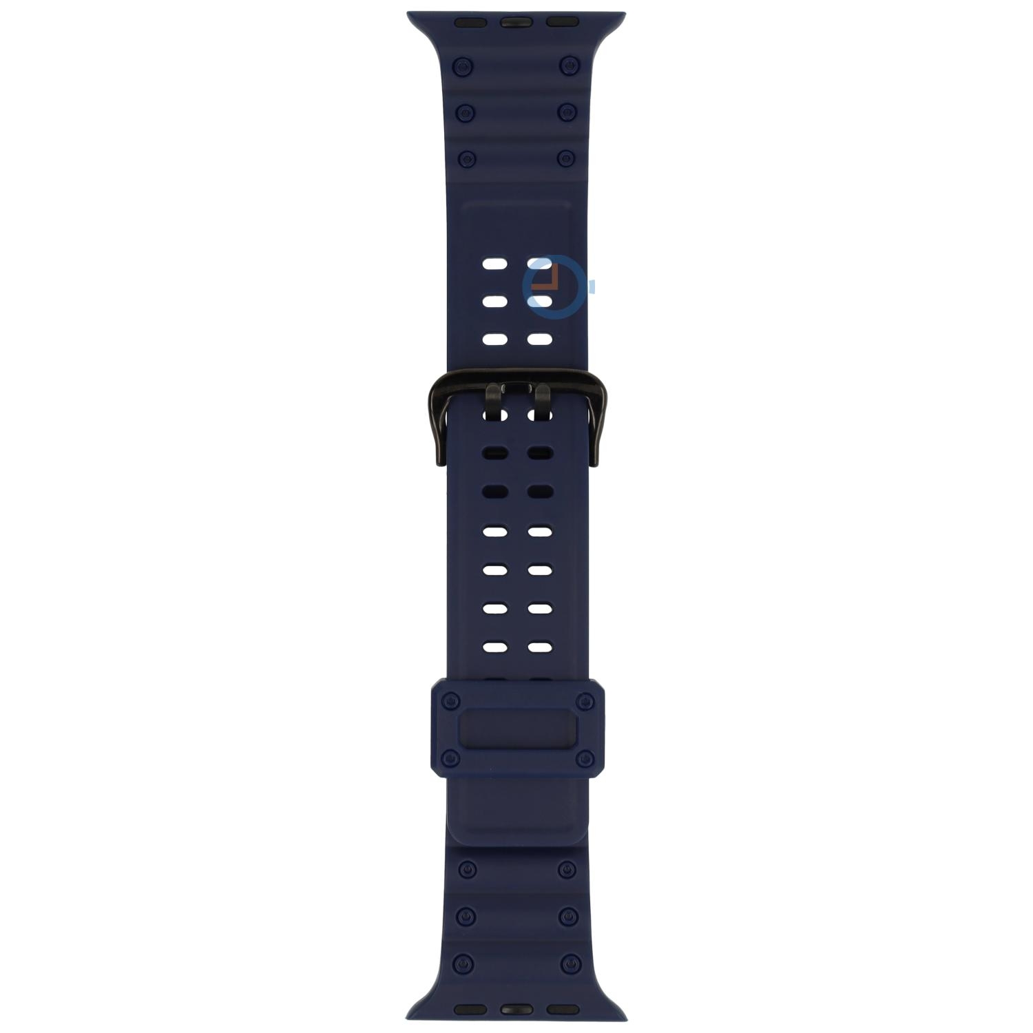 Casio style Apple watch strap - 45mm - Blue