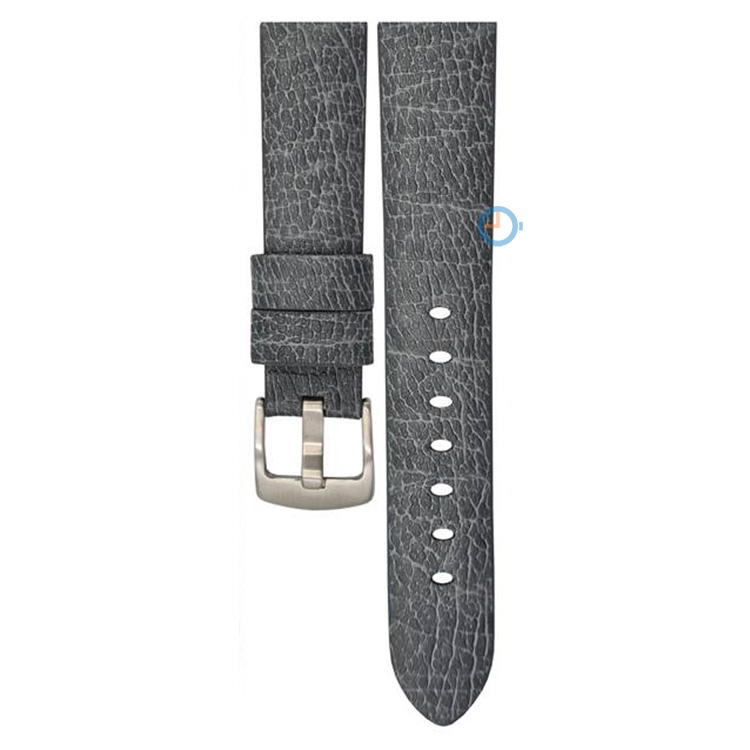 Vegan apple fiber watch strap: 20mm dark-grey