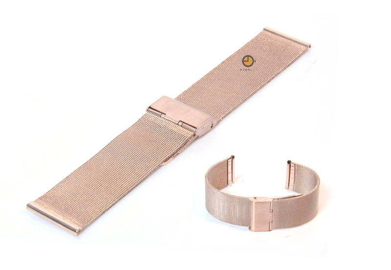 Mesh watchstrap 24mm rose gold