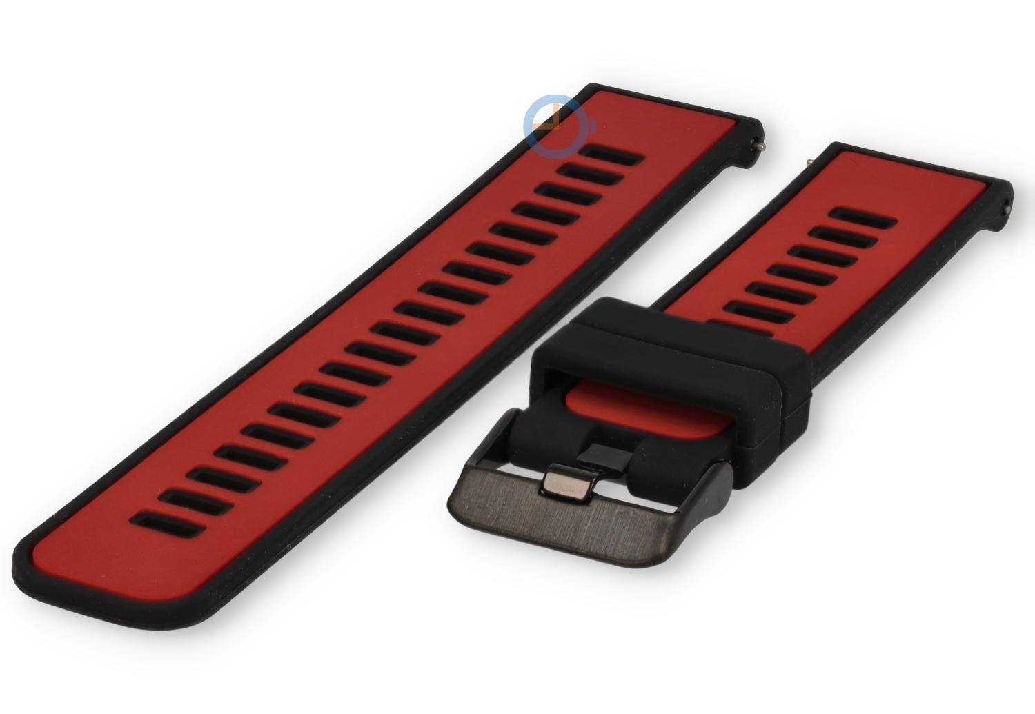Quick-change strap 22mm - Red Black