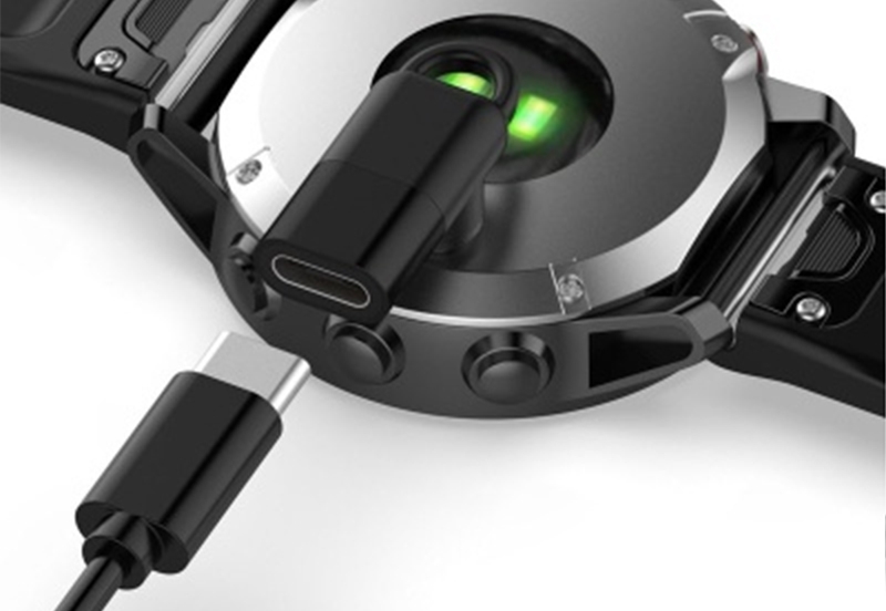 Mini oplaad adapter USB-C voor Garmin - Zwart