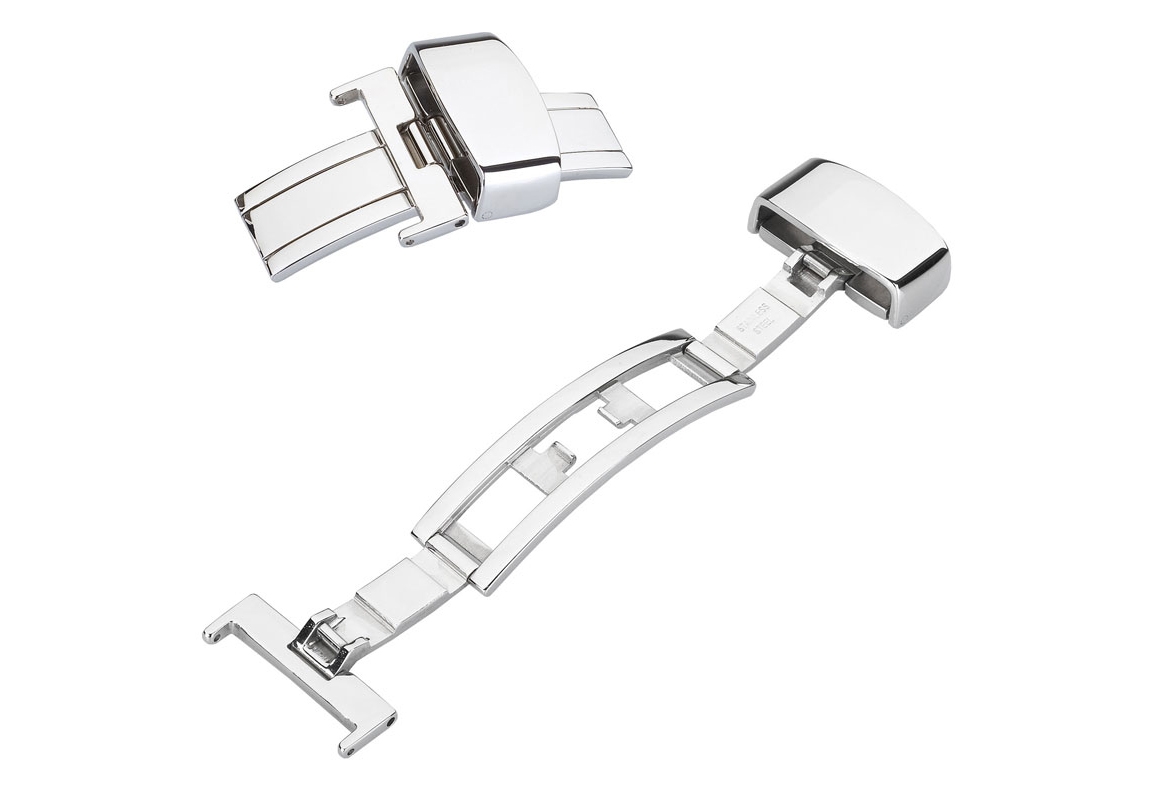 Butterfly clasp 12mm silver