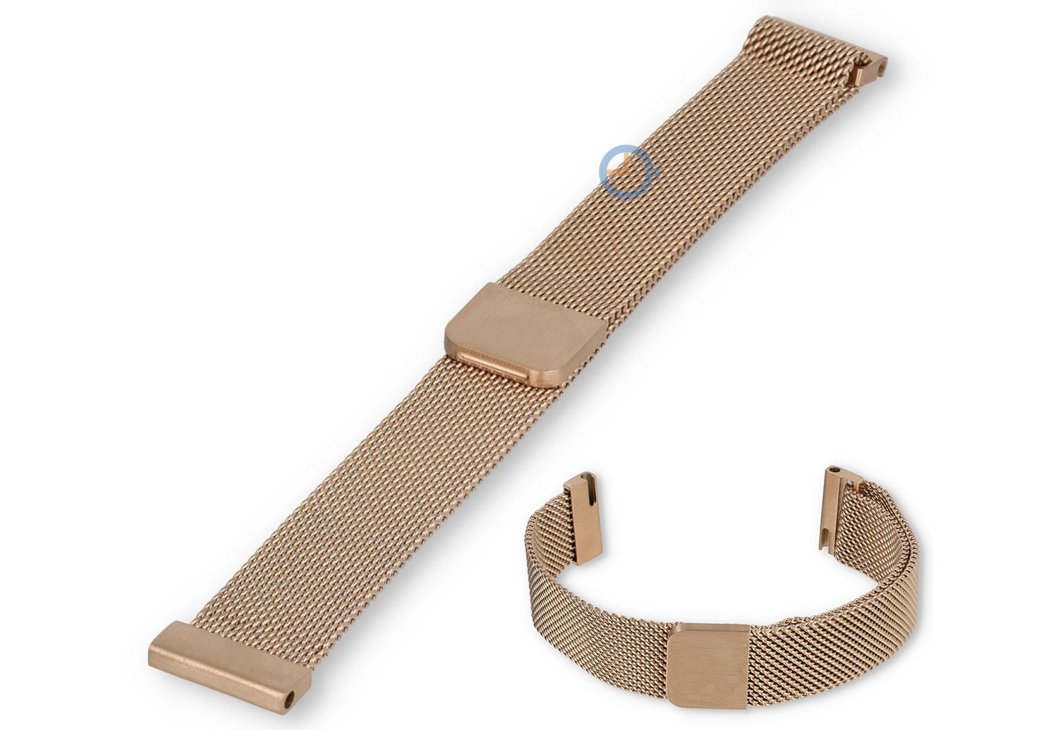 16mm mesh loop watch strap - rosegold magnetic