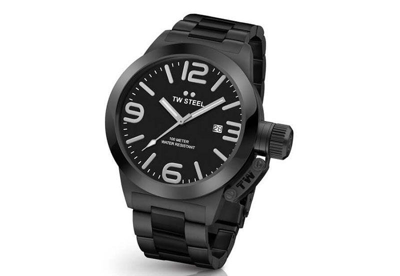 TW Steel Canteen bracelet CB212 watch strap black - 24mm