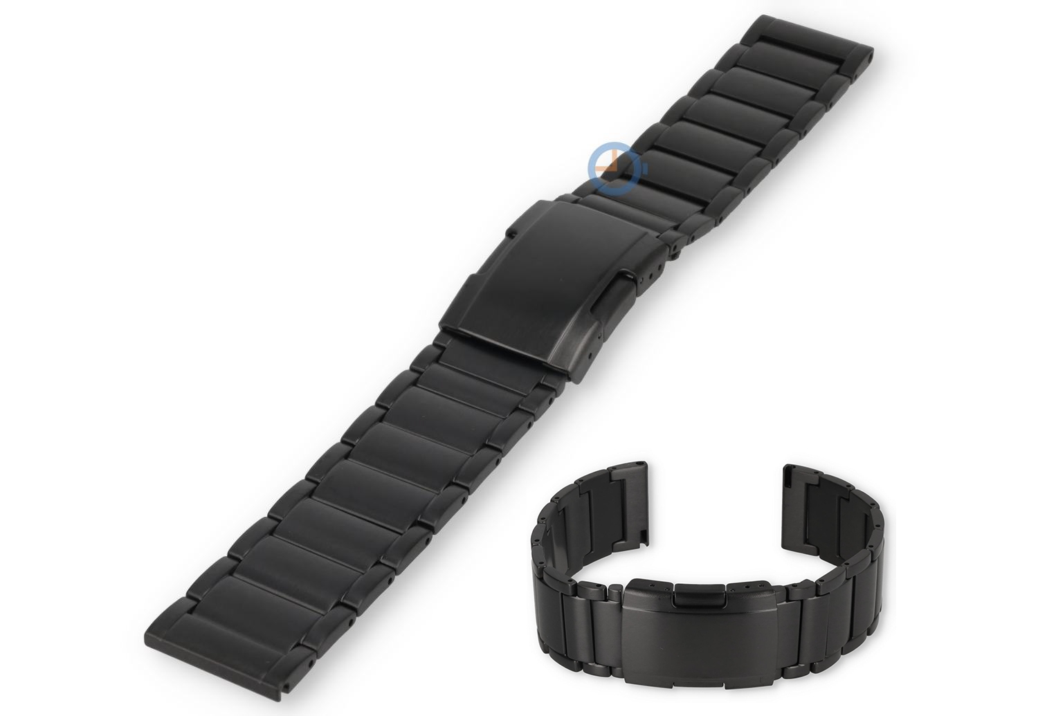 22mm titanium watch strap with Quick-Switch - black