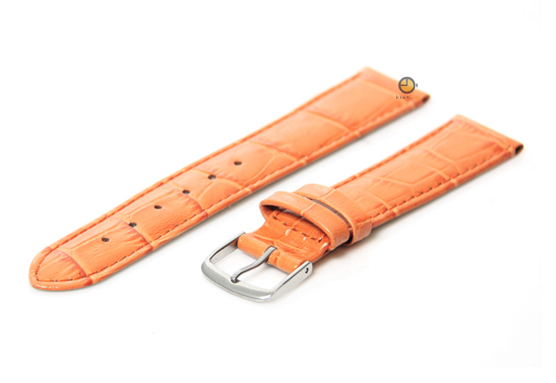 Watchstrap 18mm orange leather