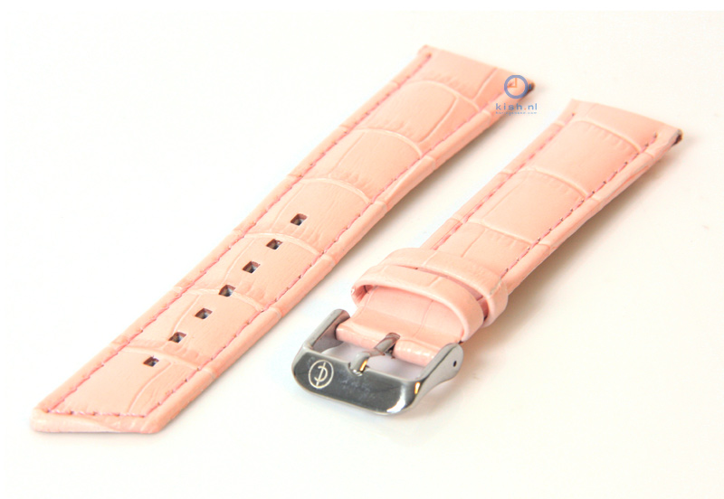 Watchstrap 20mm pink leather
