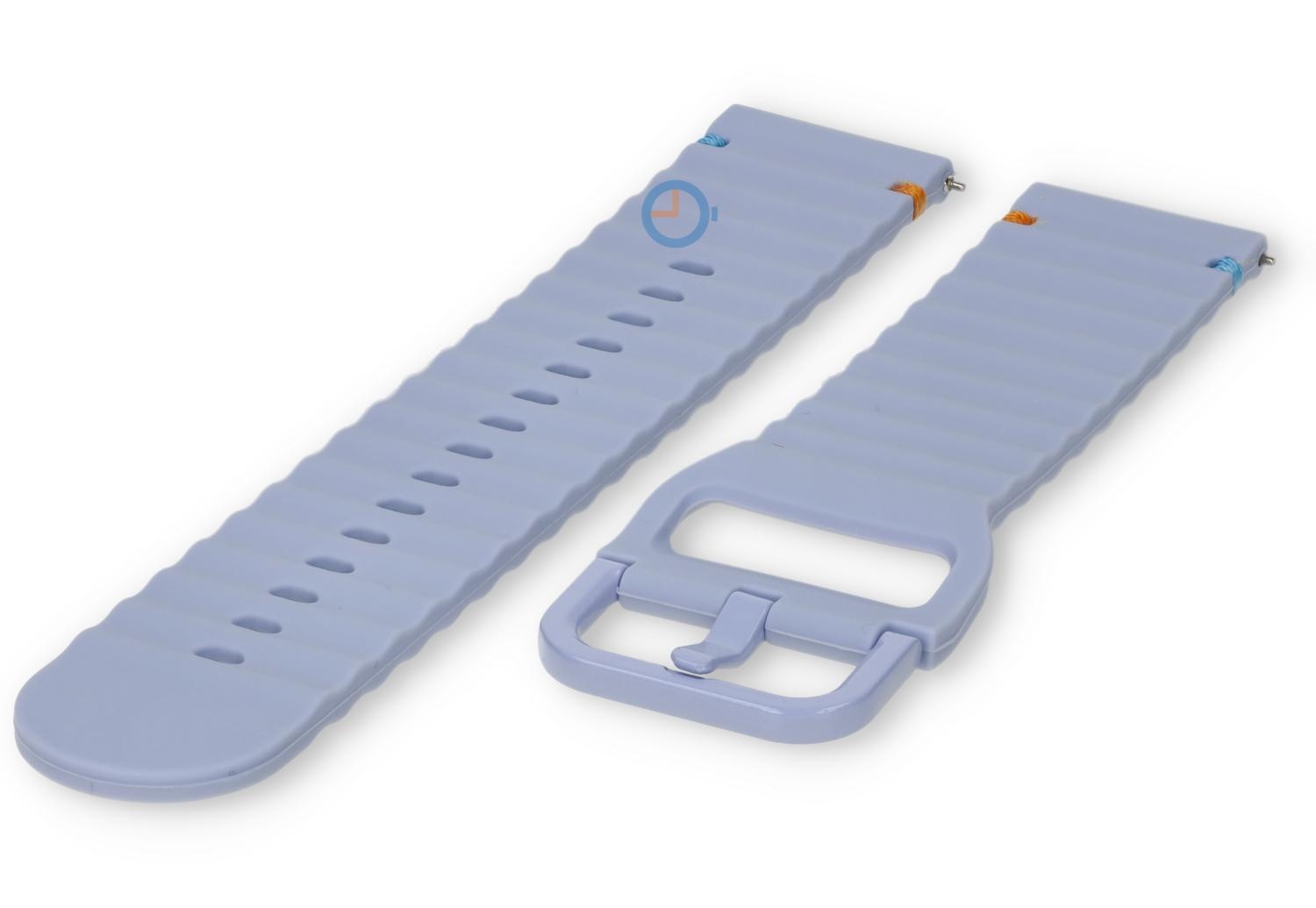 Tuck under silicone strap: 22mm lightblue