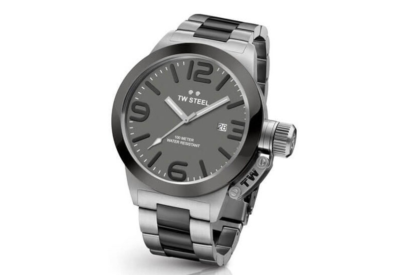 TW Steel Canteen CB201 watch strap black - 24mm