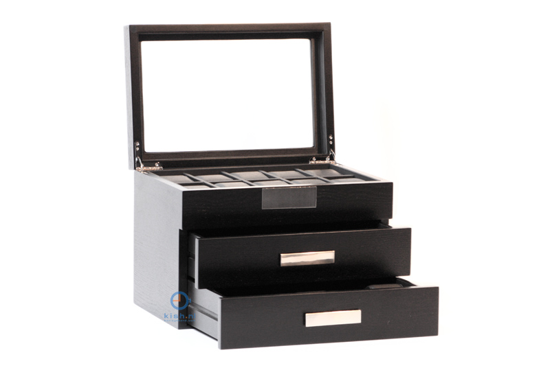 Design watchbox for 30 watches black