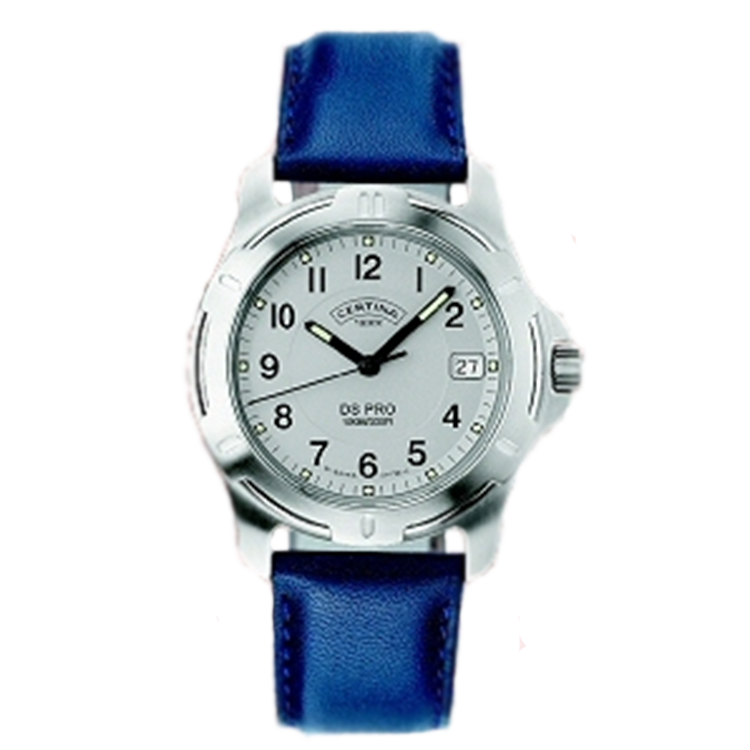 Certina leather strap C26070464212A 20/18mm blue